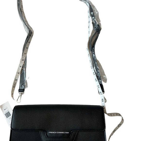 NWT French Connection Kitty Pebble Shoulder Bag - Black - Picture 5 of 16